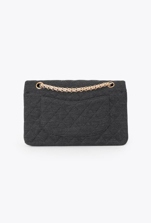 Chanel Grey Jersey Medium Timeless Bag - 4 Chanel Grey Jersey Medium Timeless Bag - 4