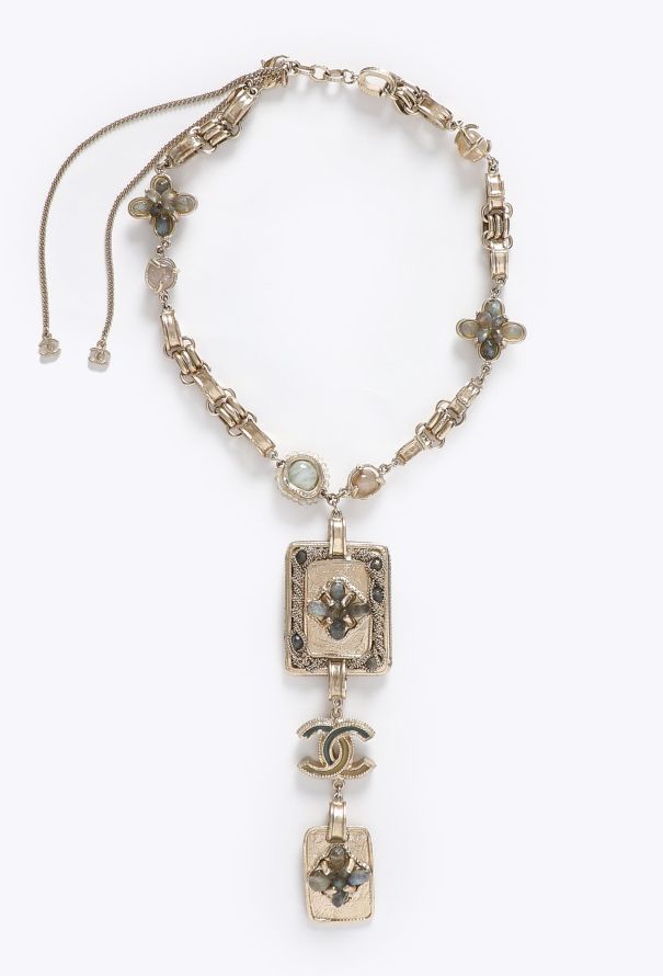 Chanel 2012 Rock Crystal Pendant Necklace - 1
