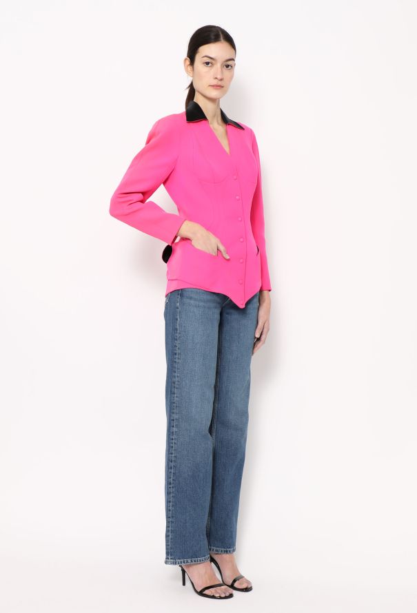 Thierry Mugler Early '90s Cinched Bowtie Jacket - 5