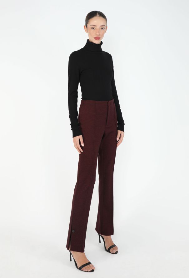 Céline 2016 Jersey Bootcut Slit Trousers - 1