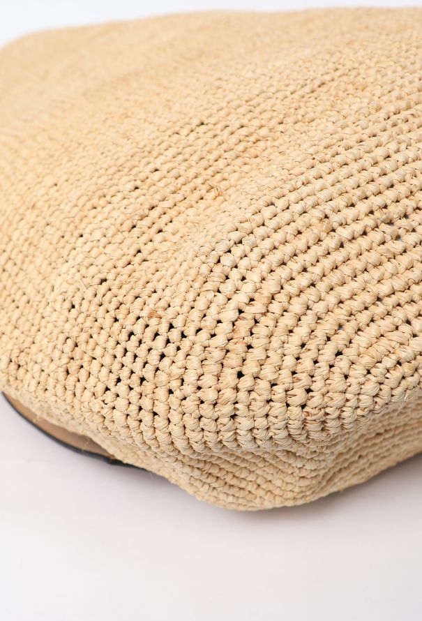 Loewe Paula's Ibiza Slit Raffia Tote Bag - 10