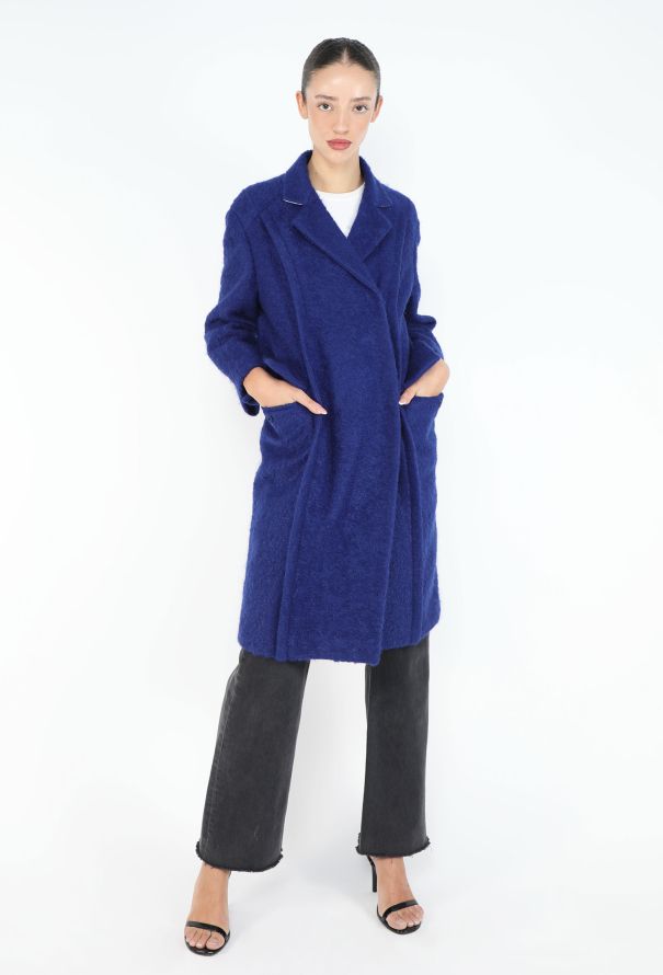 Dior Raf Simons 2014 Mohair Notched Coat - 4