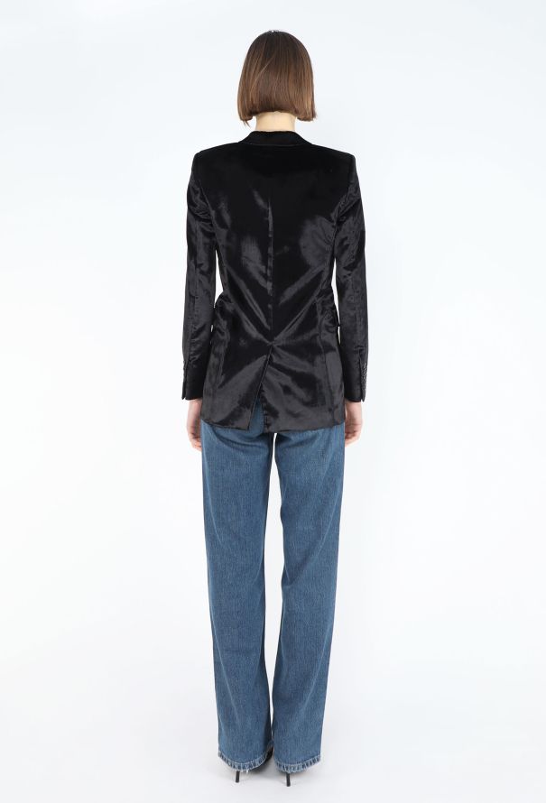 Saint Laurent 2015 Velvet Smoking Blazer - 6