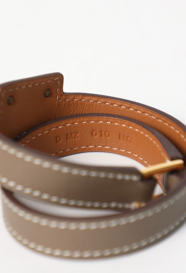 Hermès Taupe Epsom 'O'Kelly' Bracelet - 6