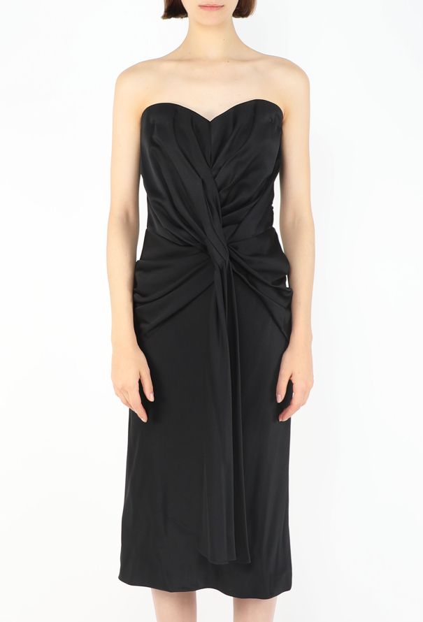 Dior Charmeuse Draped Bustier Dress, 2008 - 3