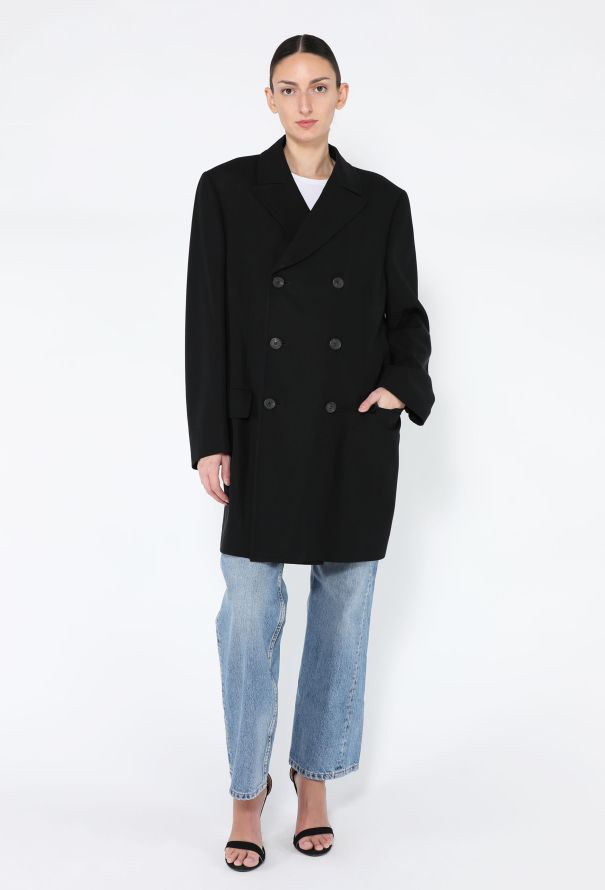 Gucci '90s Tailored Wool Peacoat - 2