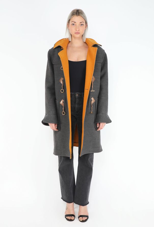 Hermès Vintage Hooded Duffle Coat - 2