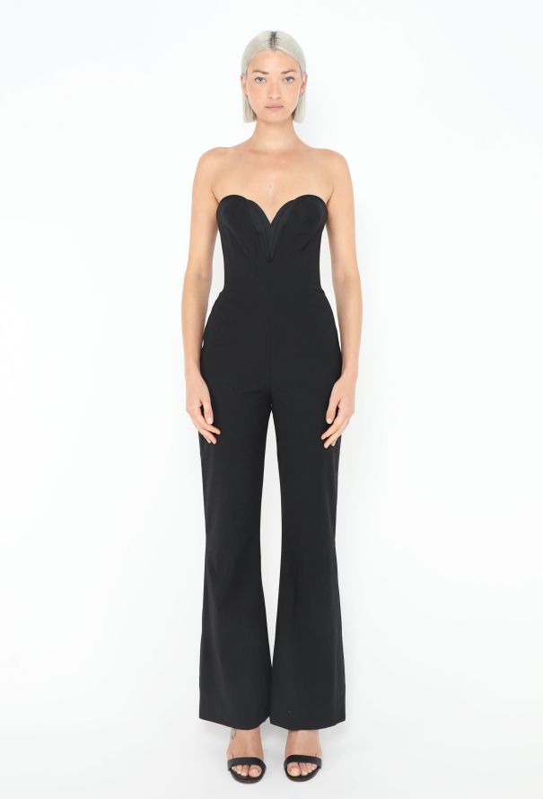 Thierry Mugler Layered Sweetheart Bustier Jumpsuit - 1