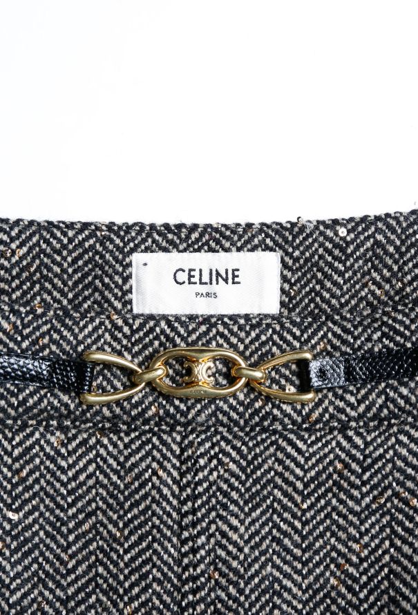 Céline 2020 Sequin Chevron Skirt - 5