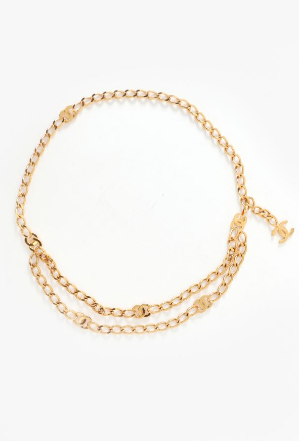 Chanel S/S 1997 Layered Chainlink 'CC' Belt - 1