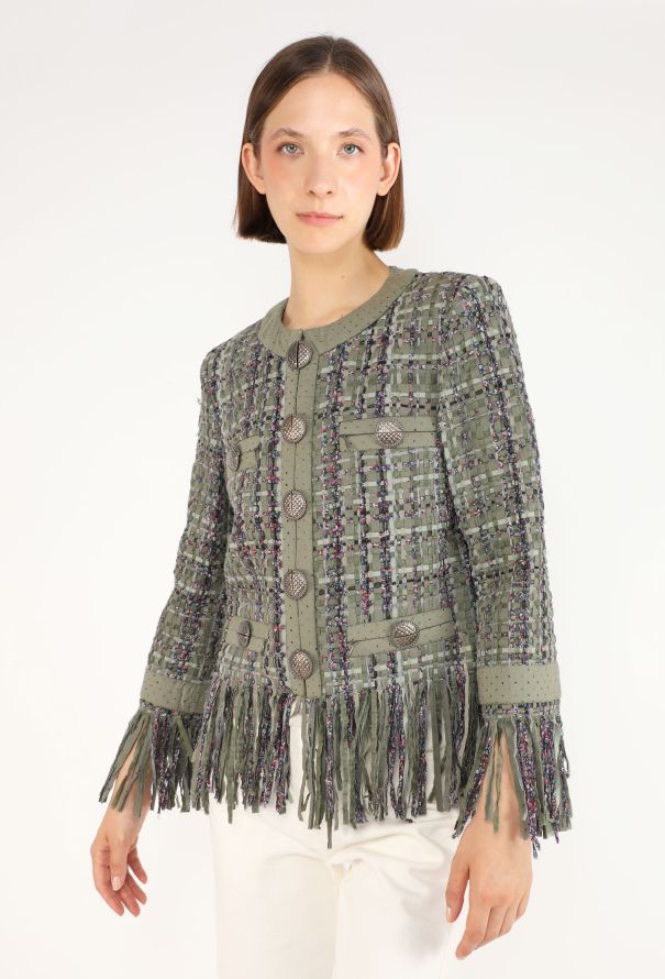 Chanel Lesage Tweed Fringe Jacket, Resort 2017 - 6