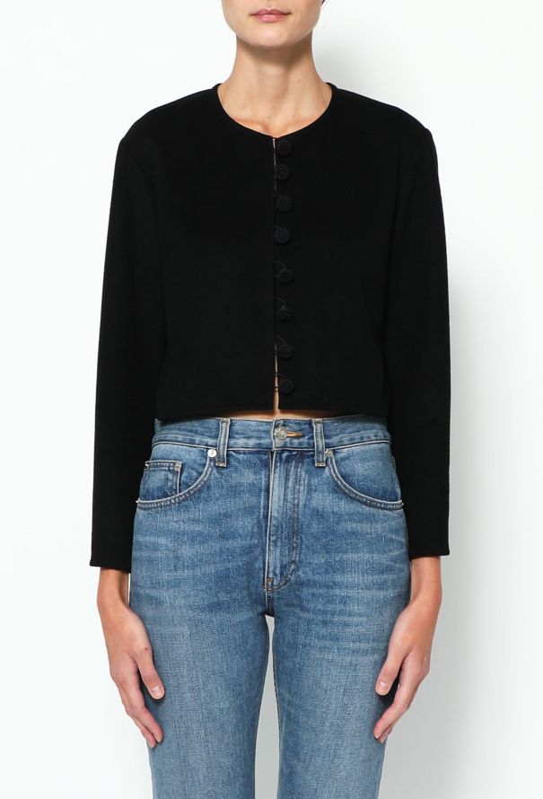 Saint Laurent '90s Cropped Wool Jacket - 1