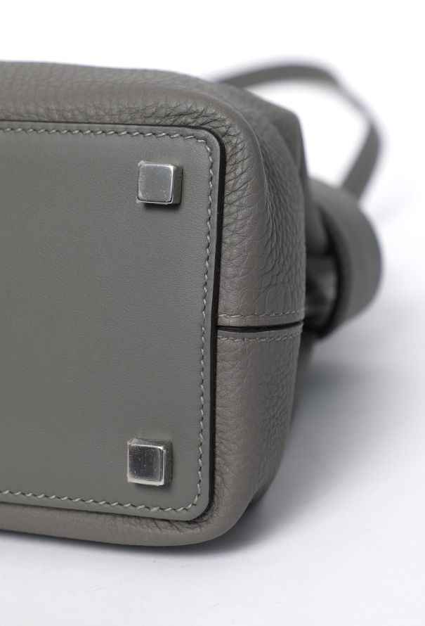 Hermès Gris Meyer Togo Medor Bag - 9