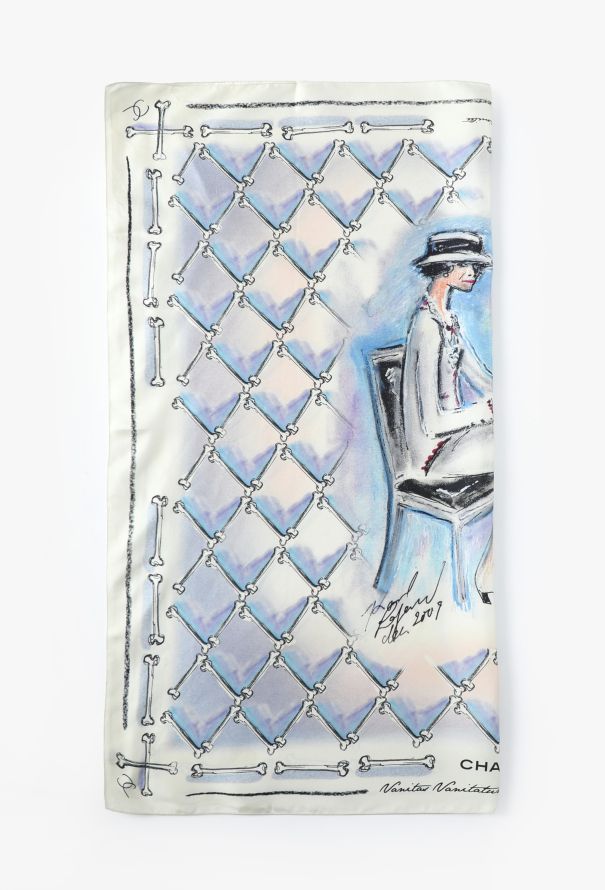 Chanel 2009 'Vanitas Vanitatum Omnia Vanitas' Silk Scarf - 3