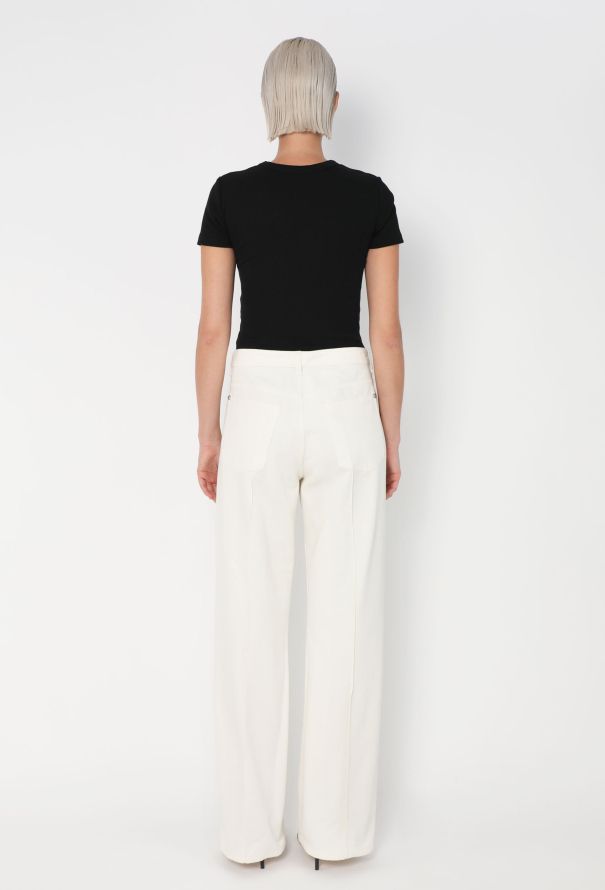 Chanel Straight-Leg 'CC' Denim Trousers - 5