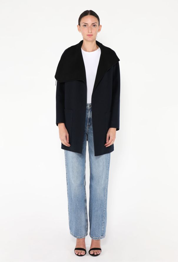 Hermès 2024 Bicolor Belted Cashmere Jacket - 5