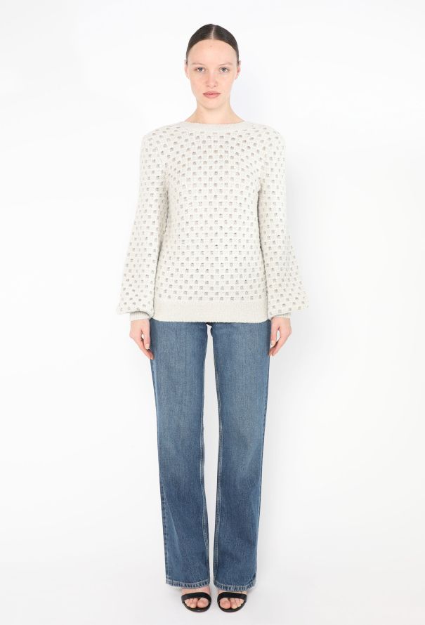 Chanel Pre-Fall 2017 Open-Back Lamé Sweater - 3 Chanel Pre-Fall 2017 Open-Back Lamé Sweater - 3