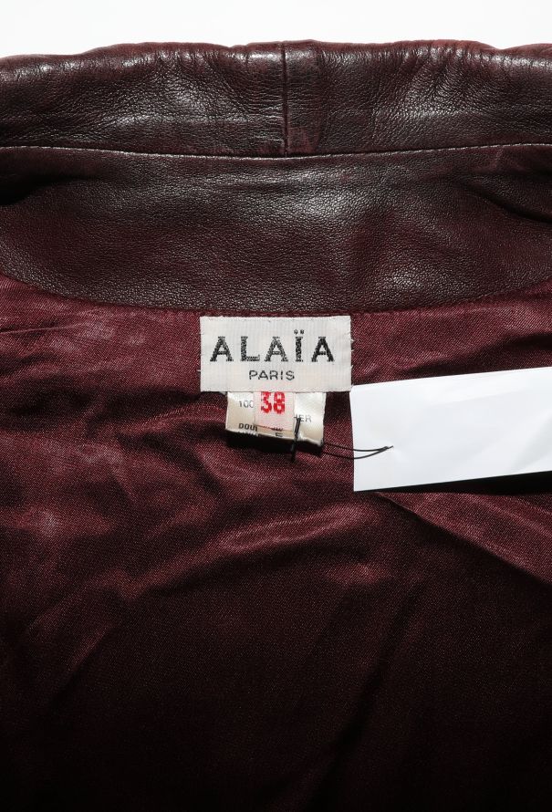 Alaïa RARE 1986 Cinched Leather Jacket - 8
