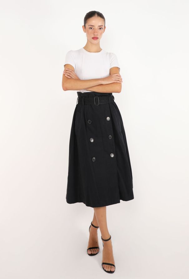 Dries Van Noten Belted Flared Wrap Skirt - 1
