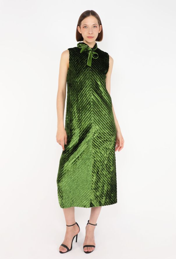 Prada Chevron Velvet Dress, S/S 2020 - 3