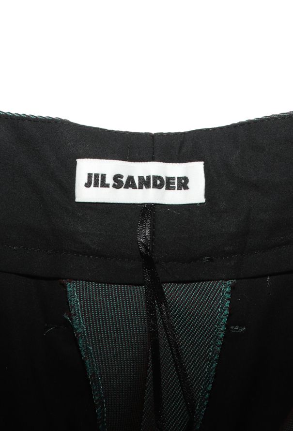 Jil Sander Metallic Pleated Wide-Leg Trousers, 2025 - 6
