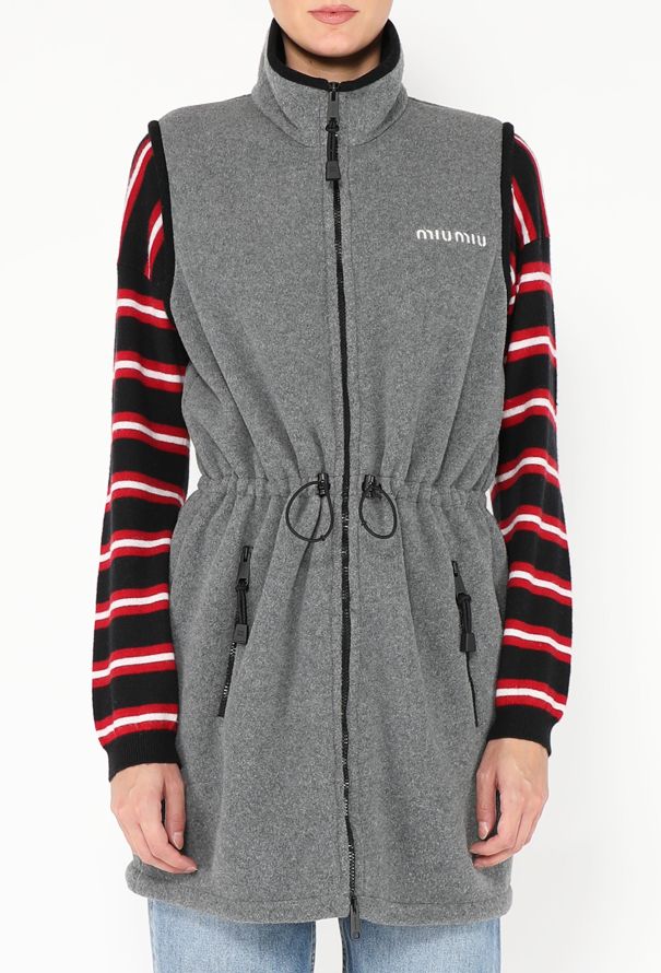 Miu Miu F/W 2024 Logo Fleece Vest - 3