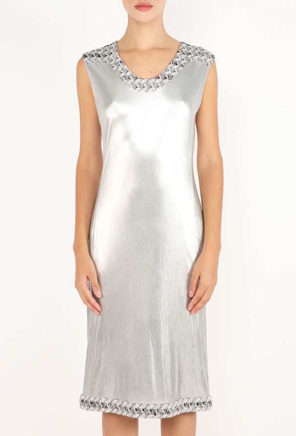 Chanel Metallic Tweed Trim Dress, 2005 - 2