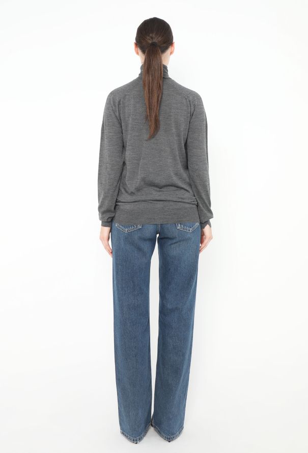Céline Perforated Turtleneck Sweater - 3