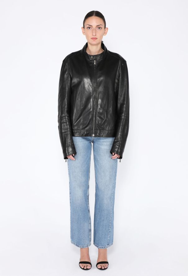 Prada 2007 Leather Moto Jacket - 3