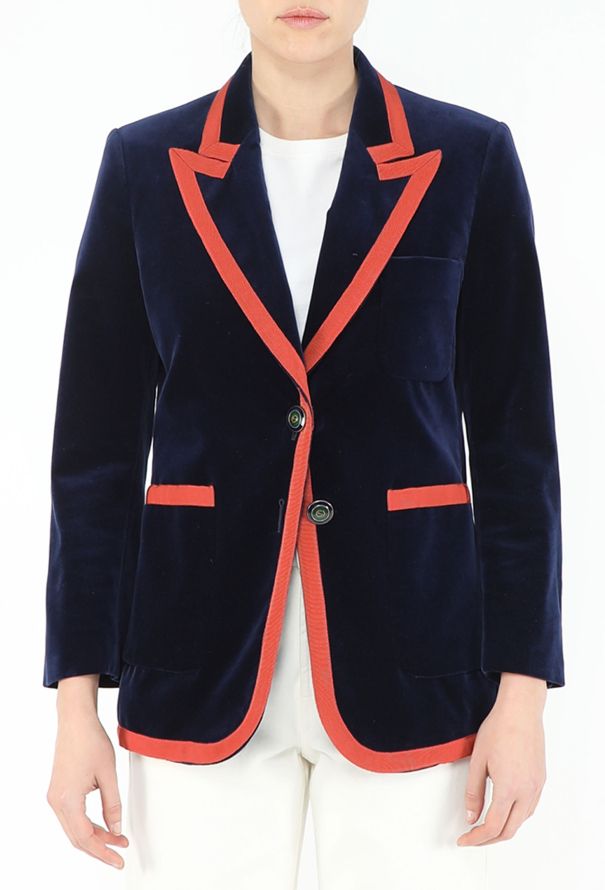 Gucci Pre-Fall 2017 Velvet Blazer - 1