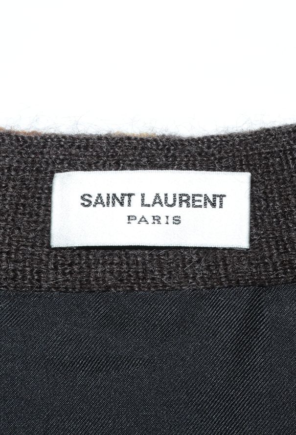Saint Laurent 2015 Leopard Mohair Cardigan - 6