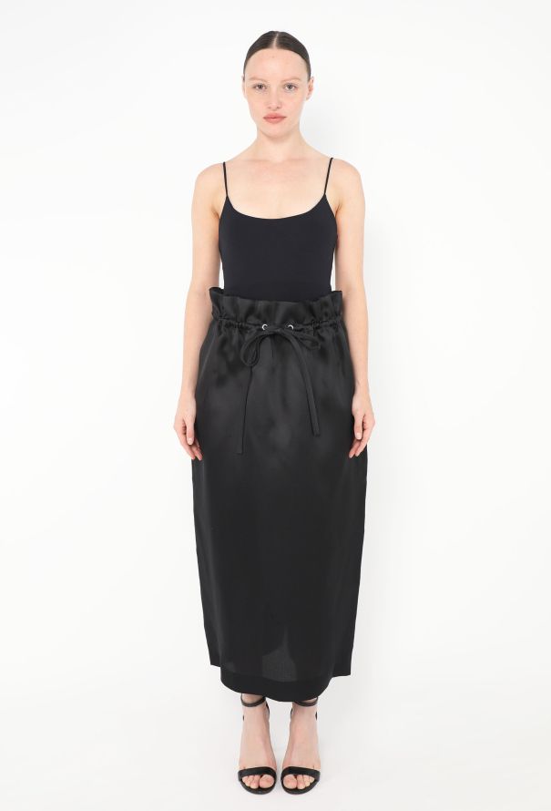 Khaite F/W 2024 Ember Silk Drawstring Skirt - 1