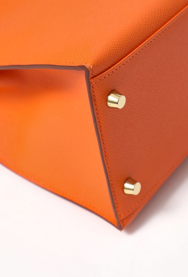 Hermès Orange H Epsom Kelly Sellier 32 - 8 Hermès Orange H Epsom Kelly Sellier 32 - 8