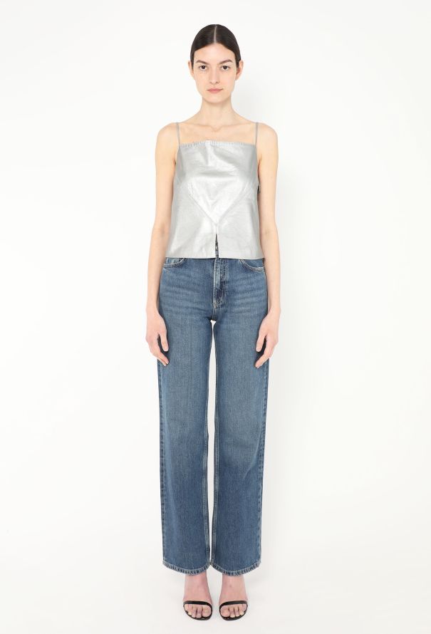 Chanel 1999 Metallic Leather Top - 2 Chanel 1999 Metallic Leather Top - 2