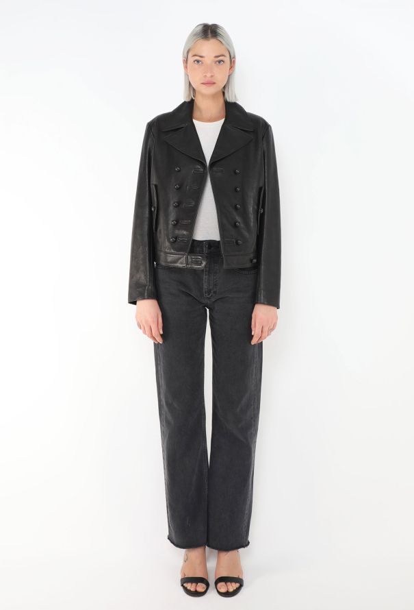 Dior Leather Military Jacket - 4