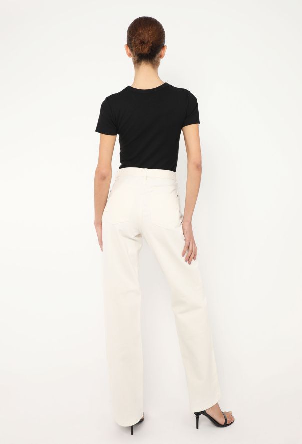 Chanel 2024 Floral Cut-Out 'CC' Jeans - 5 Chanel 2024 Floral Cut-Out 'CC' Jeans - 5