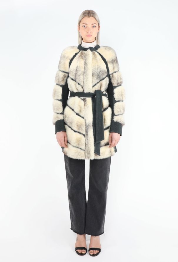 Balenciaga Pre-Fall 2009 Belted Mink Coat - 3