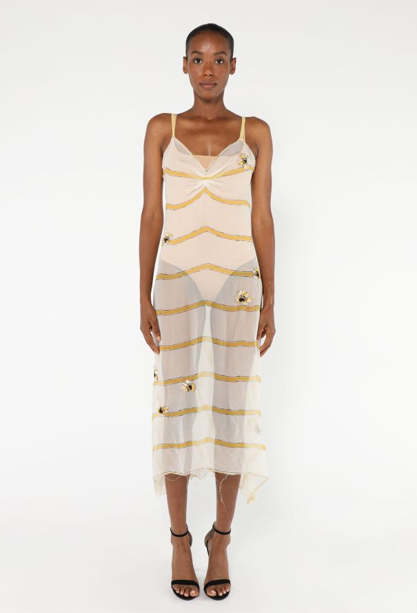 Prada Late '90s Georgette Slip Dress - 1