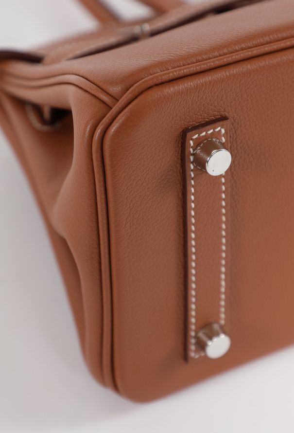 Hermès Exceptional Gold Evercolor Shoulder Birkin 30 - 12