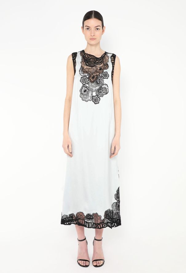 Jil Sander 2024 Floral Lace Slip Dress - 1