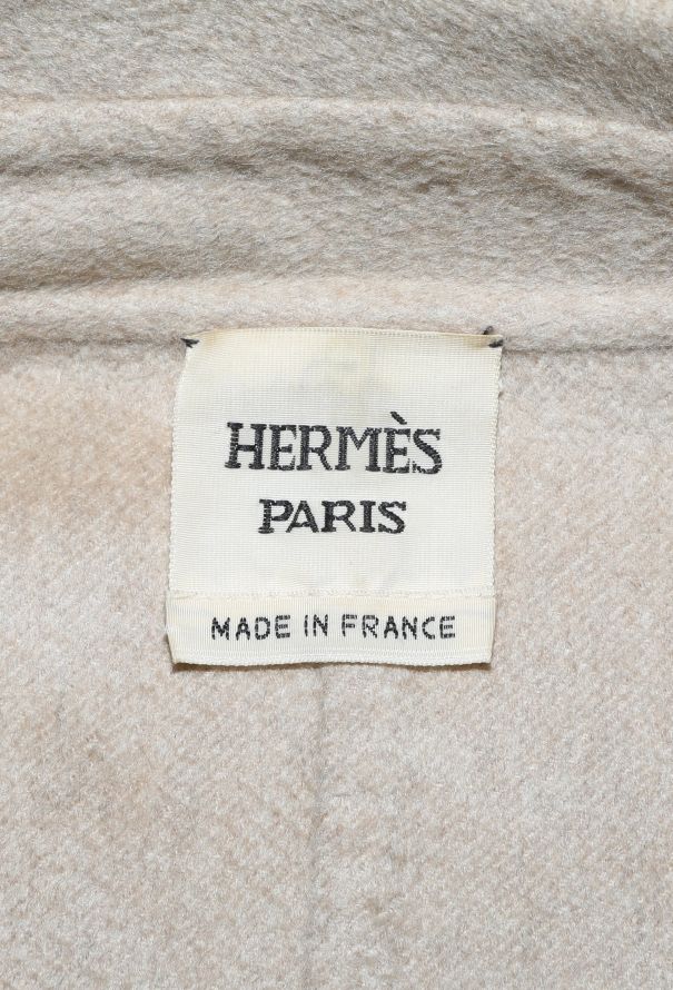 Hermès Asymmetrical Notched Cashmere Coat - 6