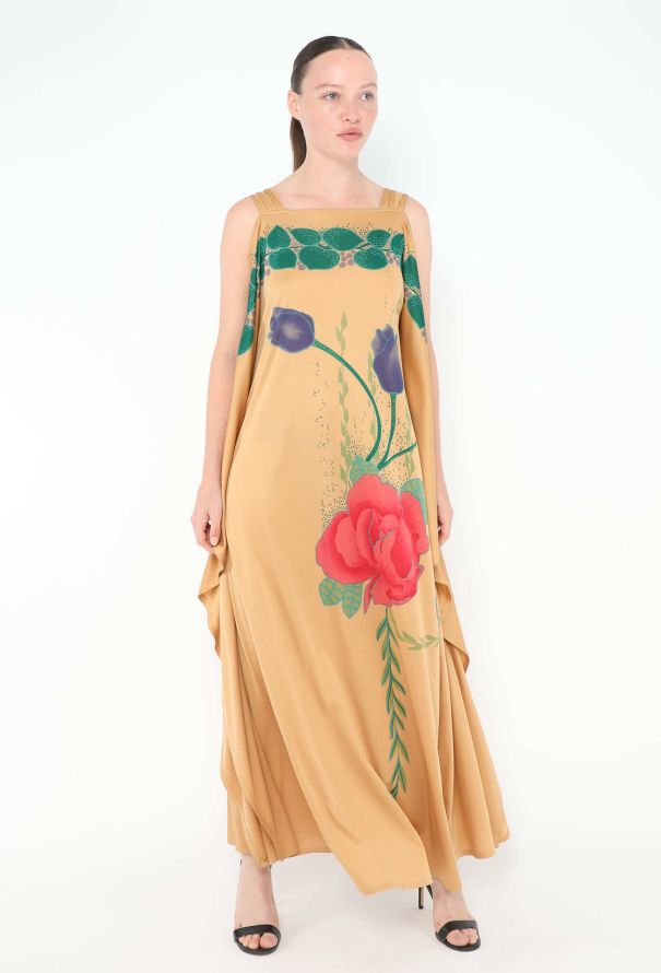 Frank Usher '70s Floral Kaftan Dress - 1