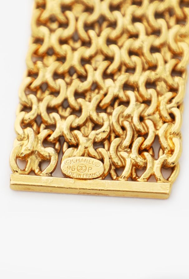 Chanel COLLECTOR S/S 1996 Gripoix Camélia Chainlink Belt - 10