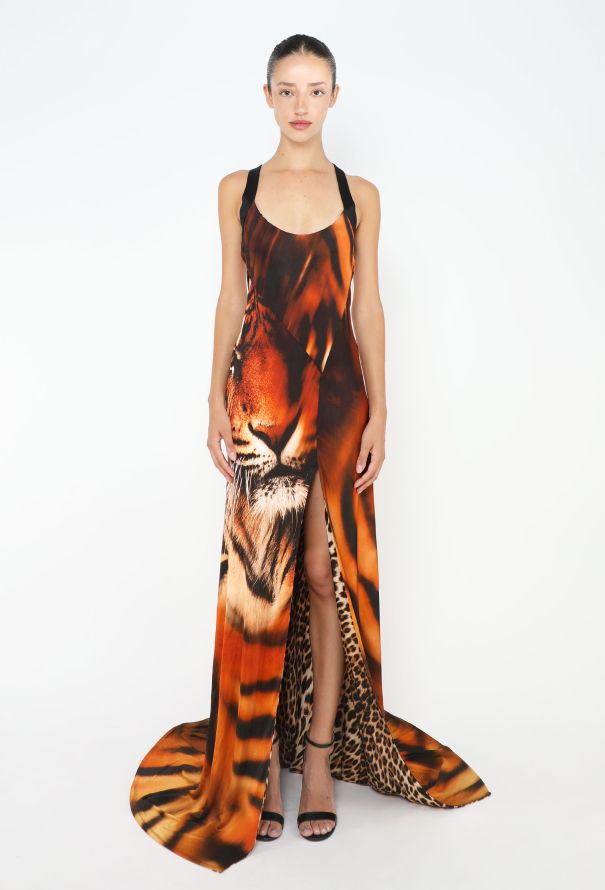 Roberto Cavalli S/S 2022 Re-Edition 2001 Tiger Gown - 3