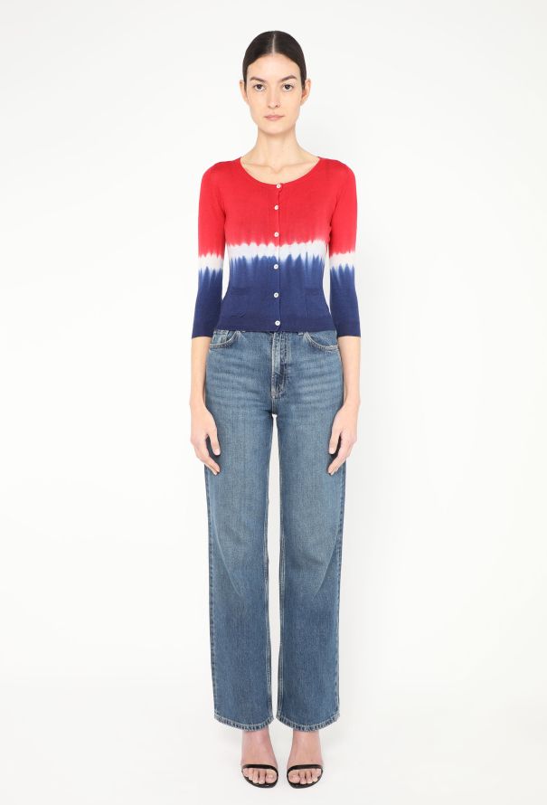 Prada S/S 2004 Tie-Dye Cardigan - 4 Prada S/S 2004 Tie-Dye Cardigan - 4