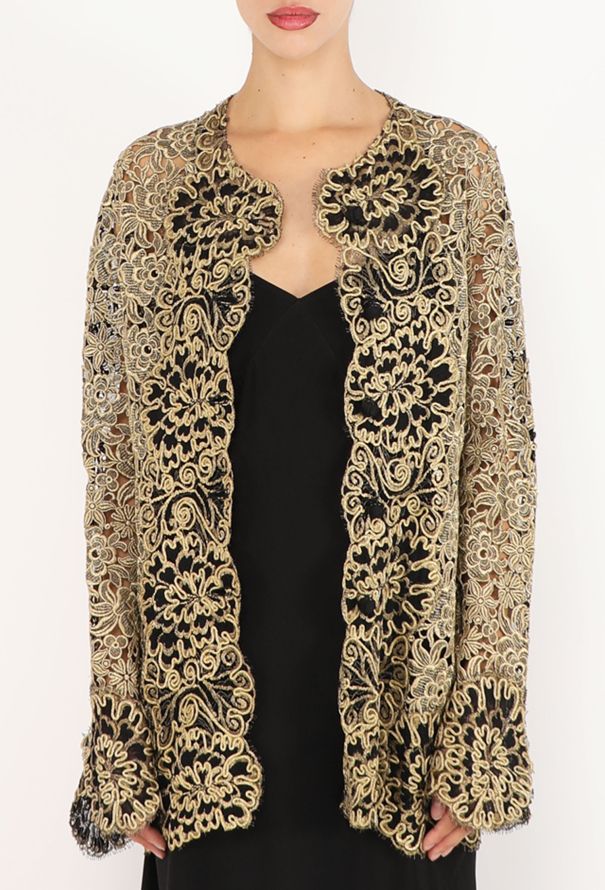Valentino Vintage Metallic Lace Ensemble - 2