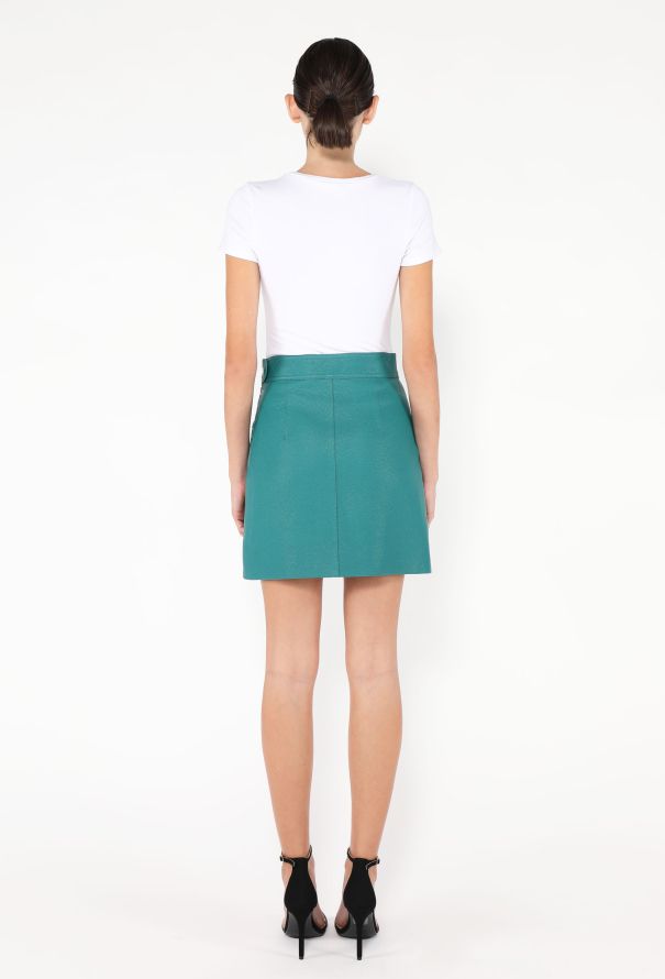 Hermès 2024 Leather Quilted Miniskirt - 4