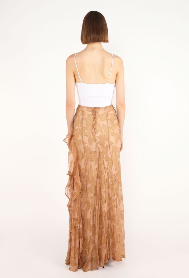 Dries Van Noten Chiffon Leaf Ruffled Skirt, S/S 1997 - 6
