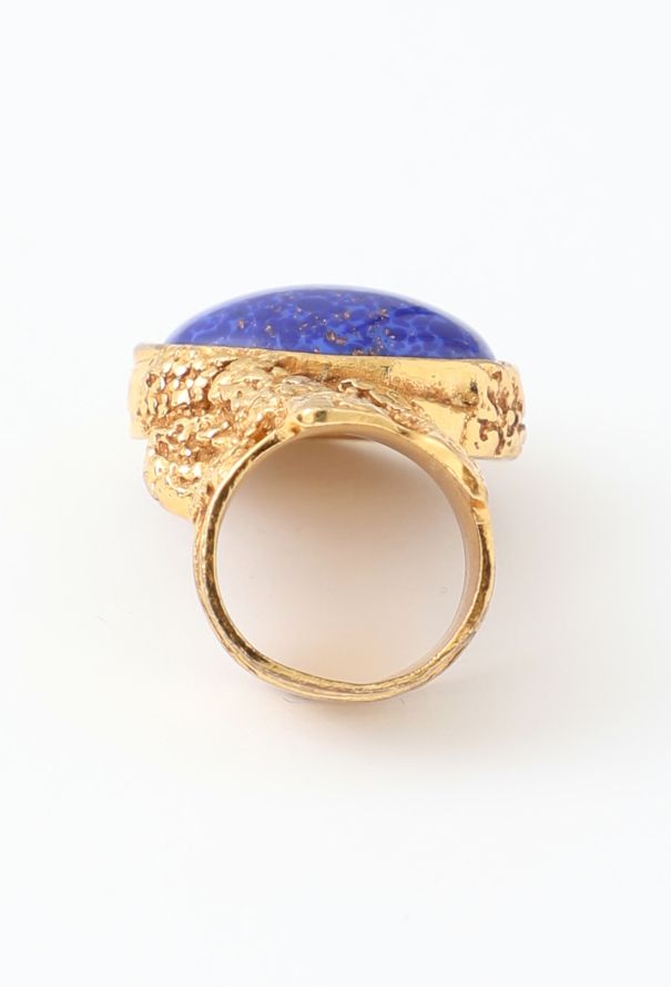 Lapis Enamel Arty Ring Authentic Vintage ReSee