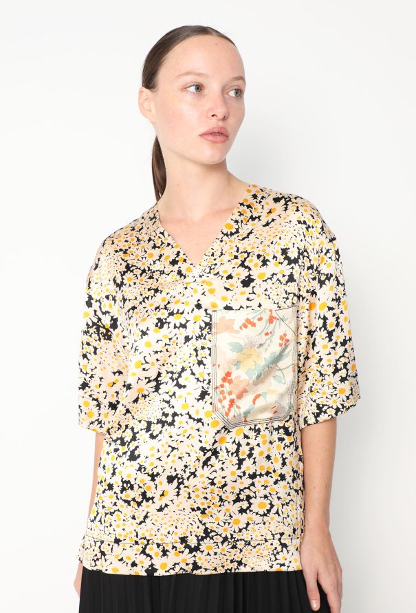 Céline S/S 2015 Floral Silk Blouse - 1